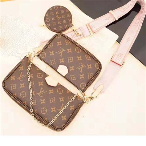 louis vuitton bag pink handle monogram multi color|Multi Pochette Accessoires Monogram .